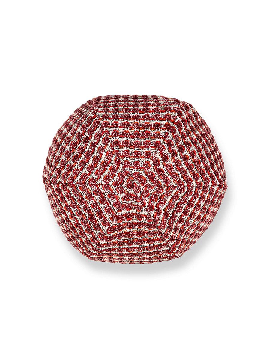 Scalamandre Heatherton 12 Dia - Rouge Decorative Pillow