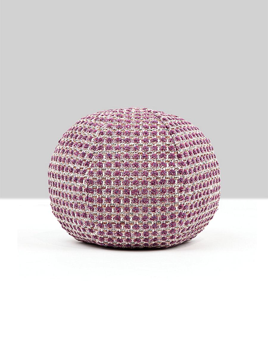 Scalamandre Heatherton 12 Dia - Plum Decorative Pillow