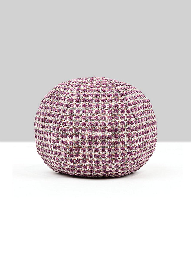 Scalamandre Heatherton 12 Dia - Plum Decorative Pillow