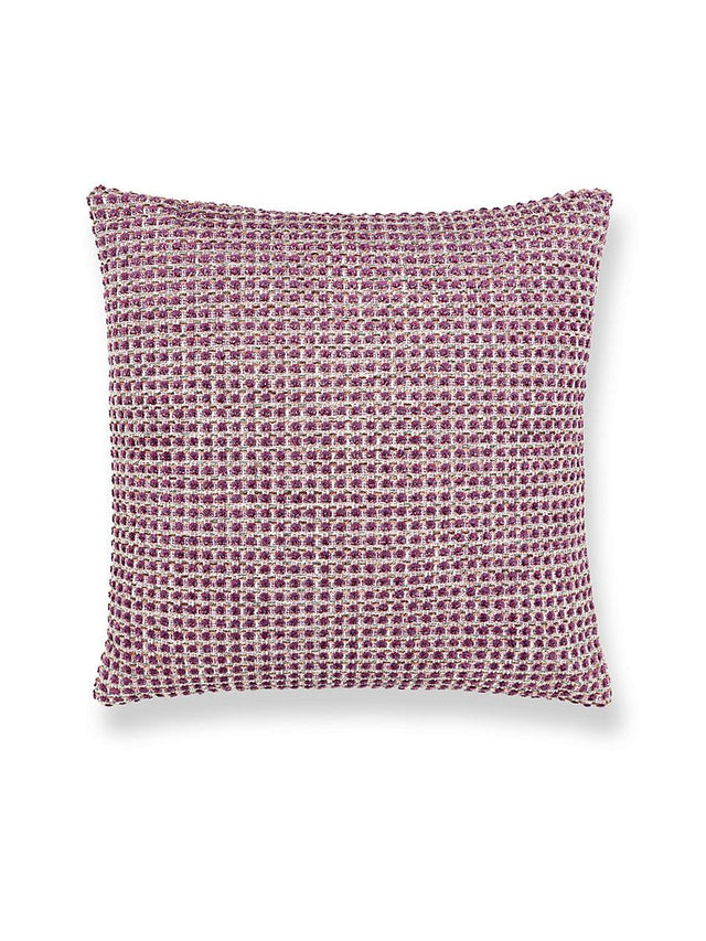 Scalamandre Heatherton 22 X 22 - Plum Decorative Pillow