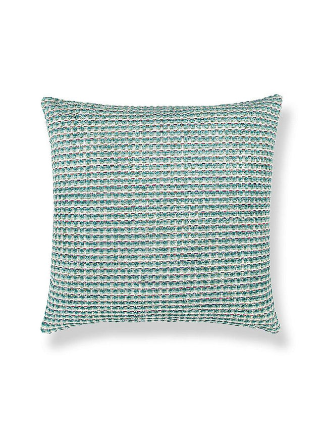 Scalamandre Heatherton 22 X 22 - Aquamarine Decorative Pillow