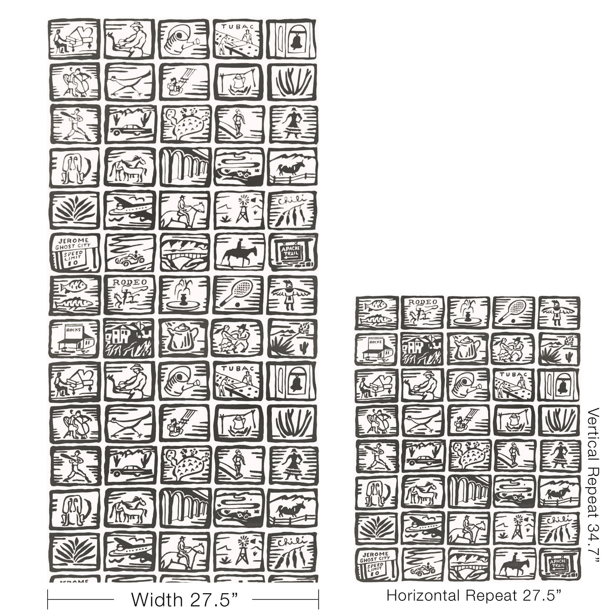 Kravet ARIZONA SKETCHBOOK WP COAL Wallpaper