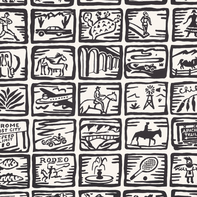 Kravet ARIZONA SKETCHBOOK WP COAL Wallpaper