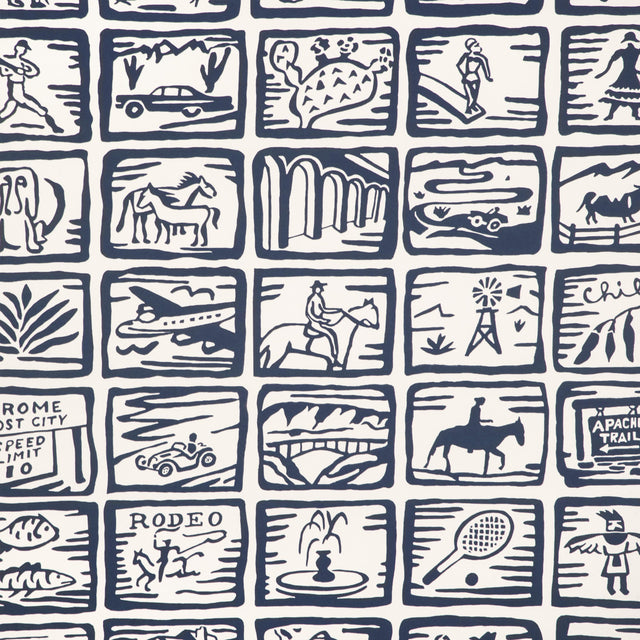 Kravet ARIZONA SKETCHBOOK WP BLUE Wallpaper