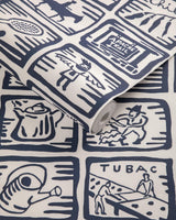 Kravet ARIZONA SKETCHBOOK WP BLUE Wallpaper