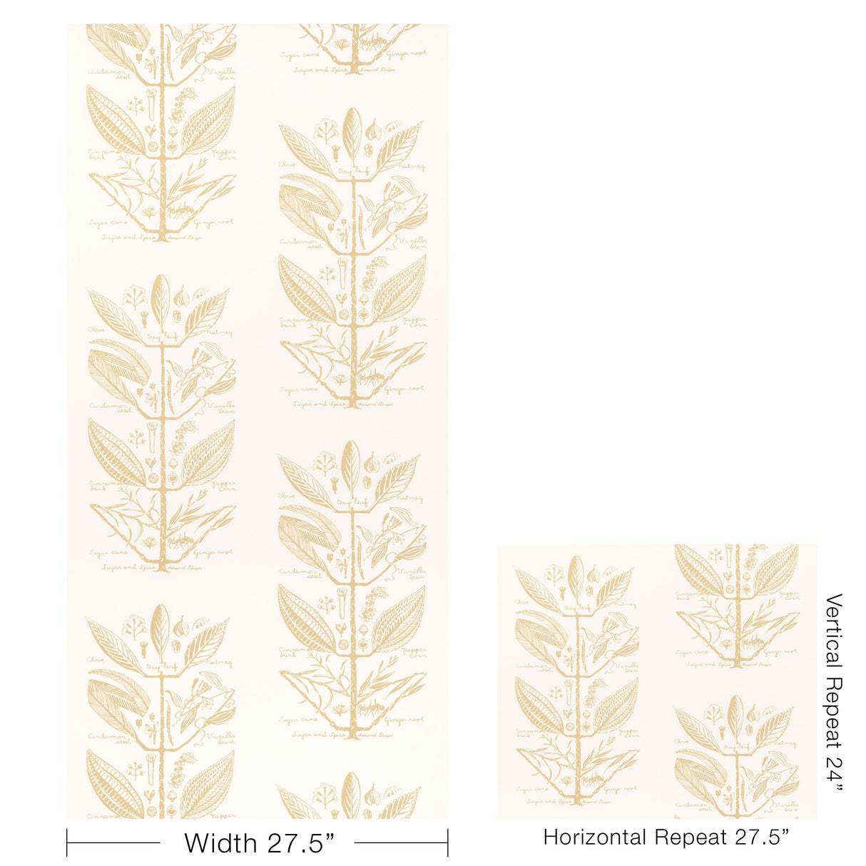 Kravet SUGAR AND SPICE WP SAND Wallpaper