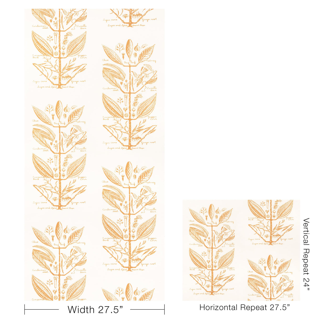 Kravet SUGAR AND SPICE WP GOLD Wallpaper