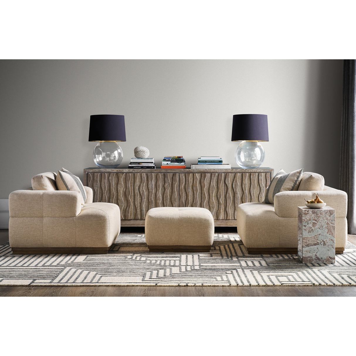 Winfield Thybony VAROLA WHITEWASH Wallpaper