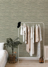 A-Street Prints Haberdashery Exhale Moss Wallpaper
