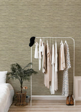 A-Street Prints Haberdashery Exhale Olive Wallpaper