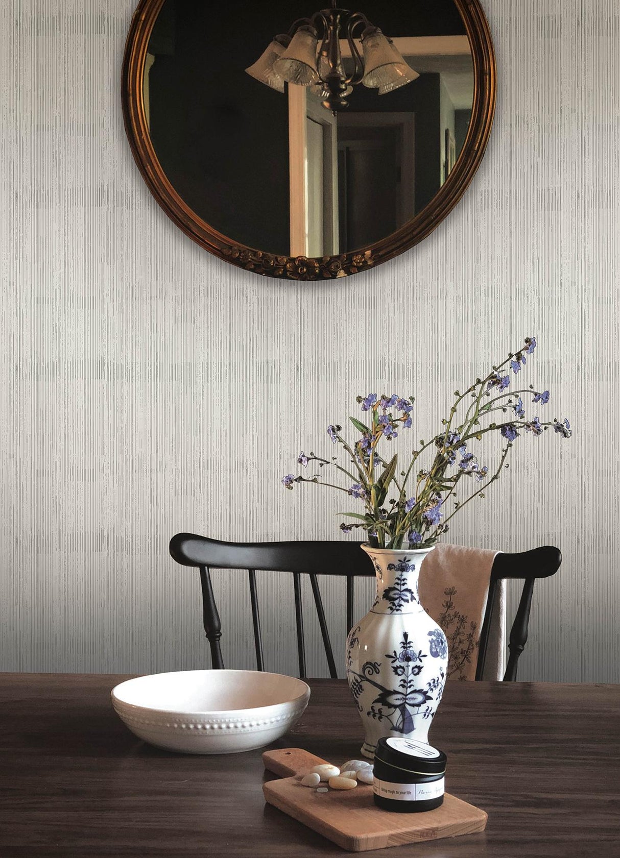 A-Street Prints Haberdashery Somerset Light Grey Wallpaper