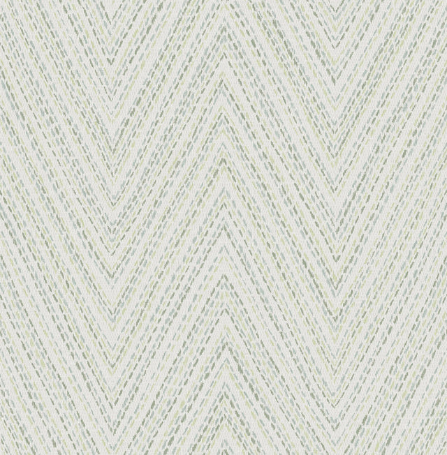 A-Street Prints Haberdashery Lainey Green Wallpaper