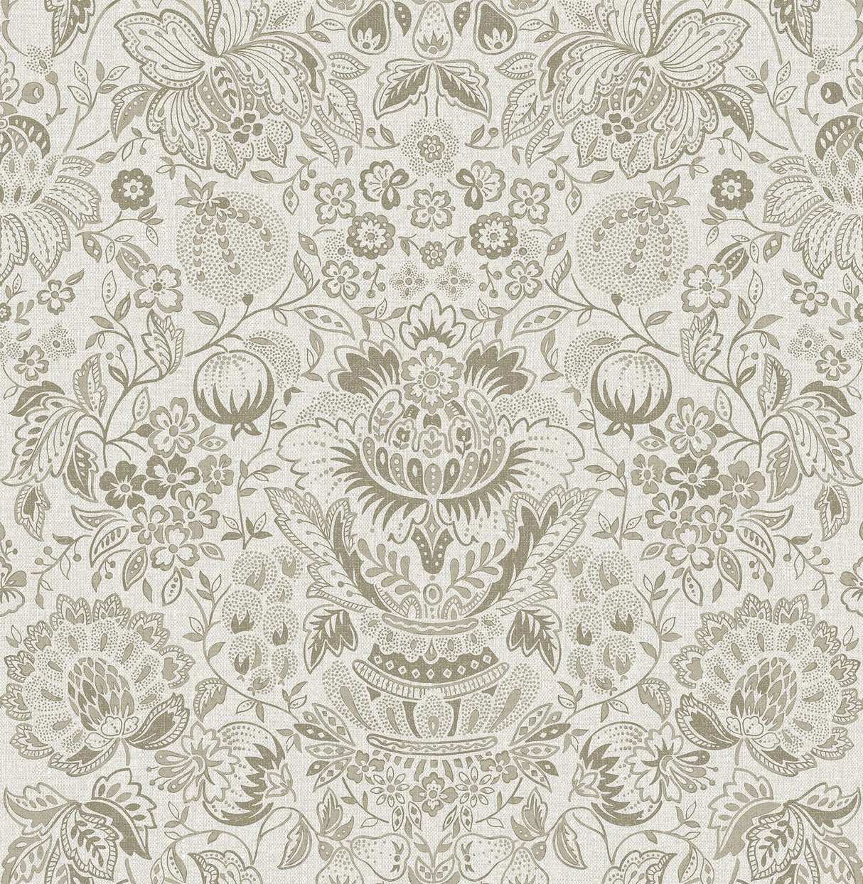 A-Street Prints Haberdashery Blanche Neutral Wallpaper
