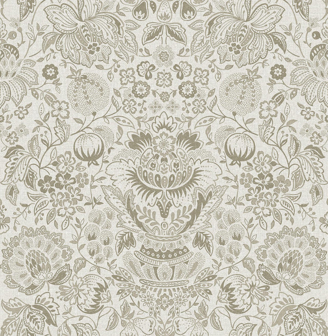 A-Street Prints Haberdashery Blanche Neutral Wallpaper
