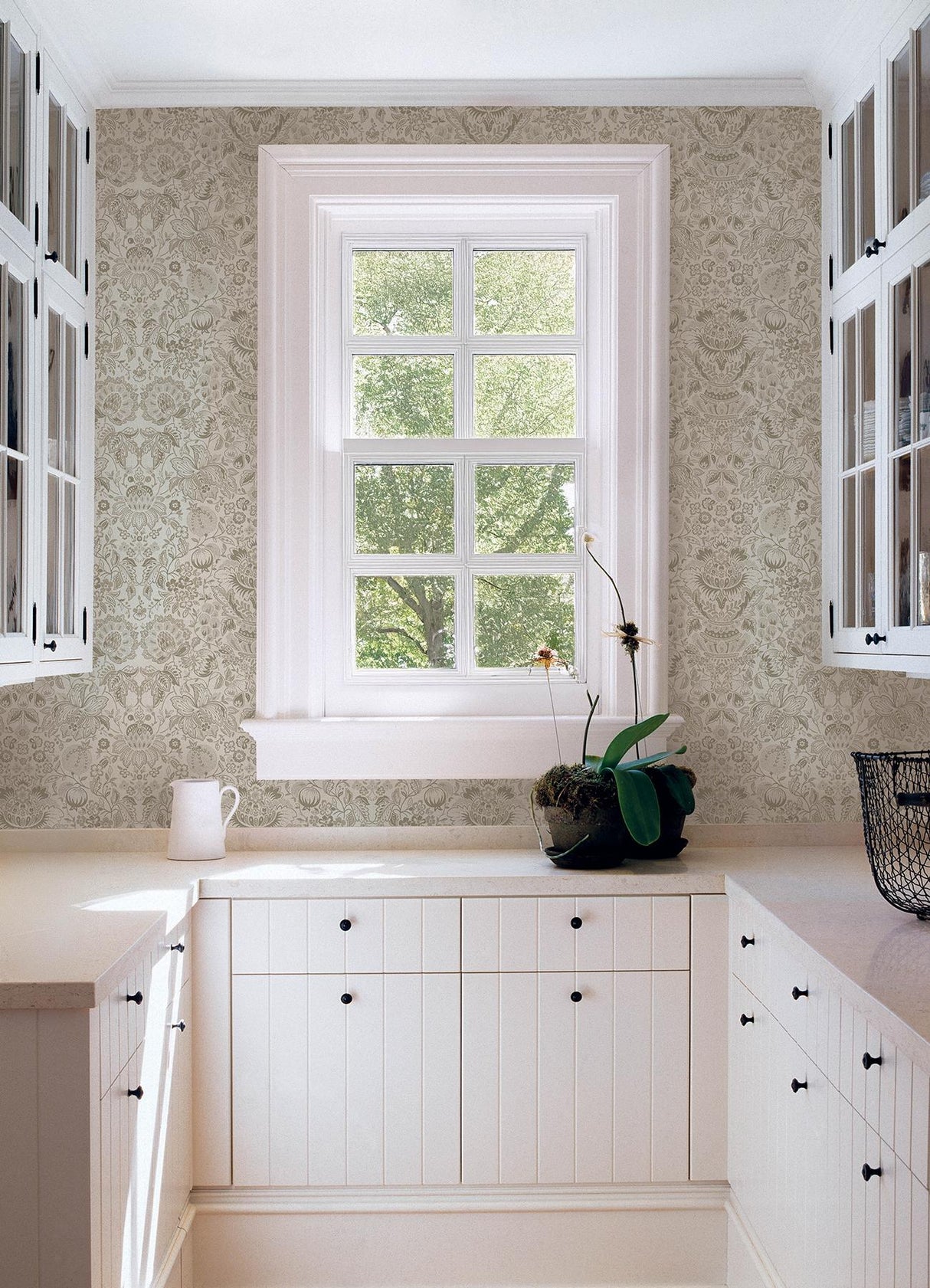 A-Street Prints Haberdashery Blanche Neutral Wallpaper