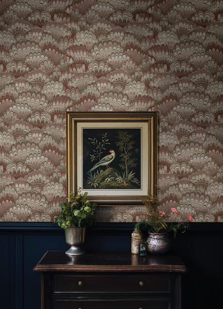 A-Street Prints Haberdashery Octavia Ruby Wallpaper