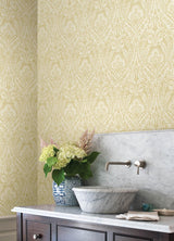A-Street Prints Haberdashery Berkshire Butter Wallpaper