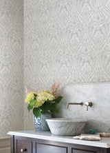 A-Street Prints Haberdashery Berkshire Grey Wallpaper