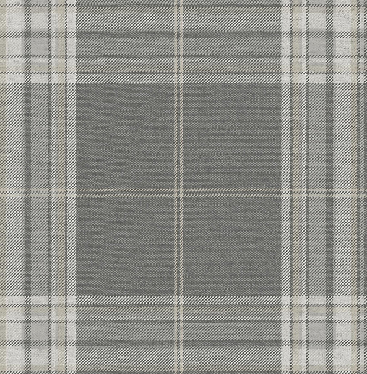 A-Street Prints Haberdashery Westley Grey Wallpaper