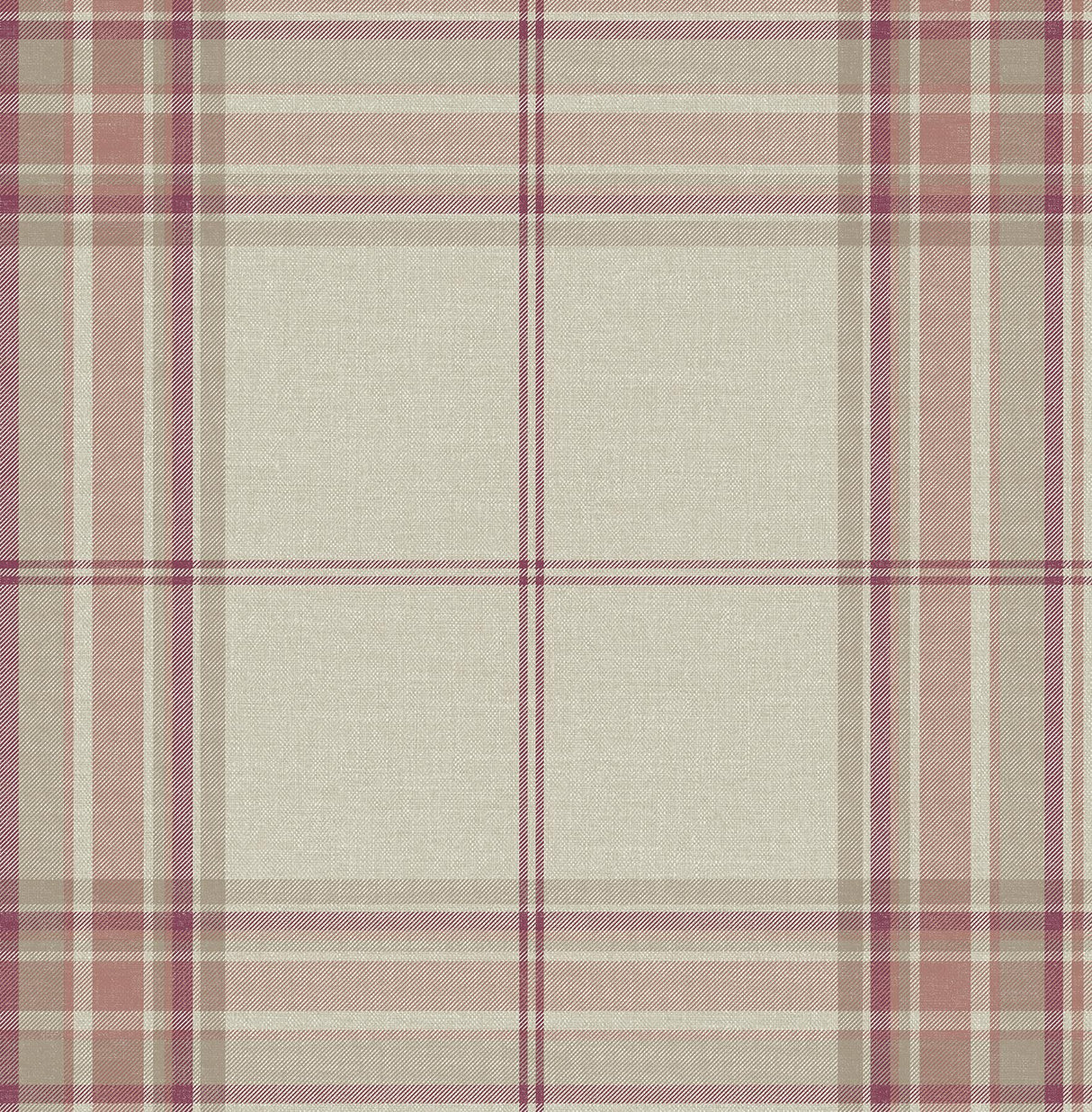 A-Street Prints Haberdashery Westley Magenta Wallpaper