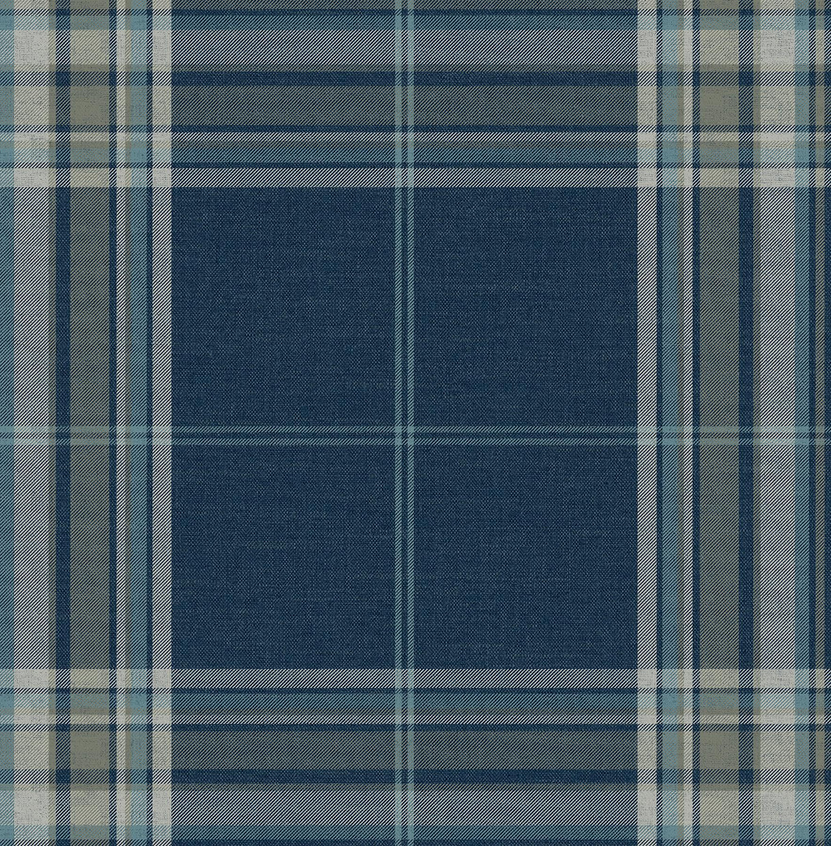 A-Street Prints Haberdashery Westley Navy Wallpaper