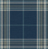 A-Street Prints Haberdashery Westley Navy Wallpaper