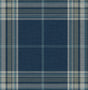 A-Street Prints Haberdashery Westley Navy Wallpaper