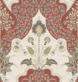 A-Street Prints Haberdashery Auden Ruby Wallpaper