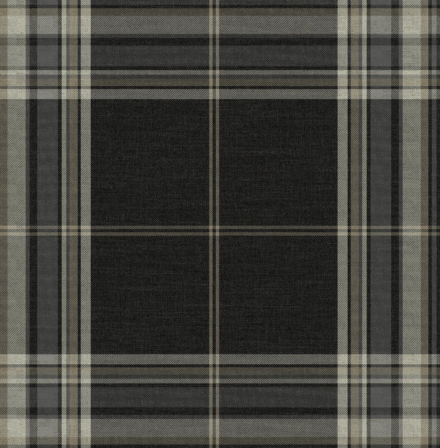 A-Street Prints Haberdashery Westley Black Wallpaper