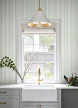 A-Street Prints Haberdashery Ayanna Light Green Wallpaper