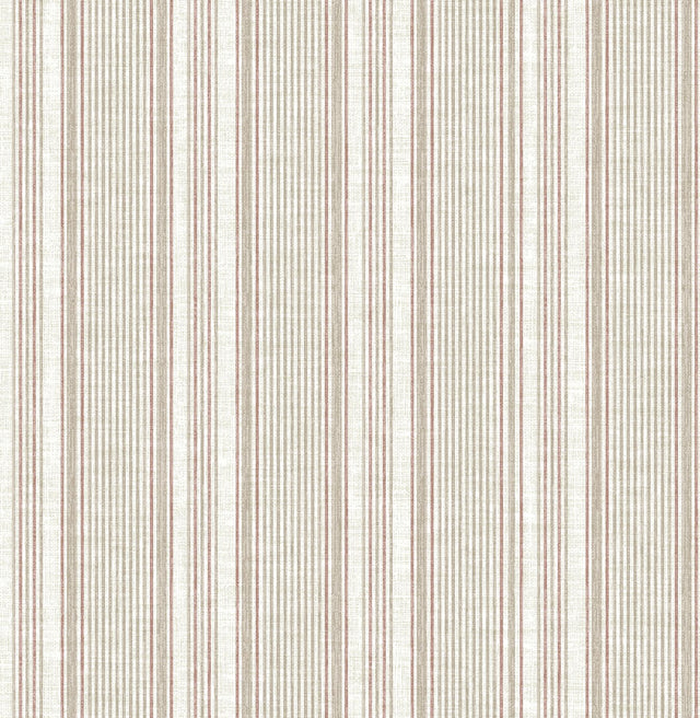 A-Street Prints Haberdashery Ayanna Rust Wallpaper