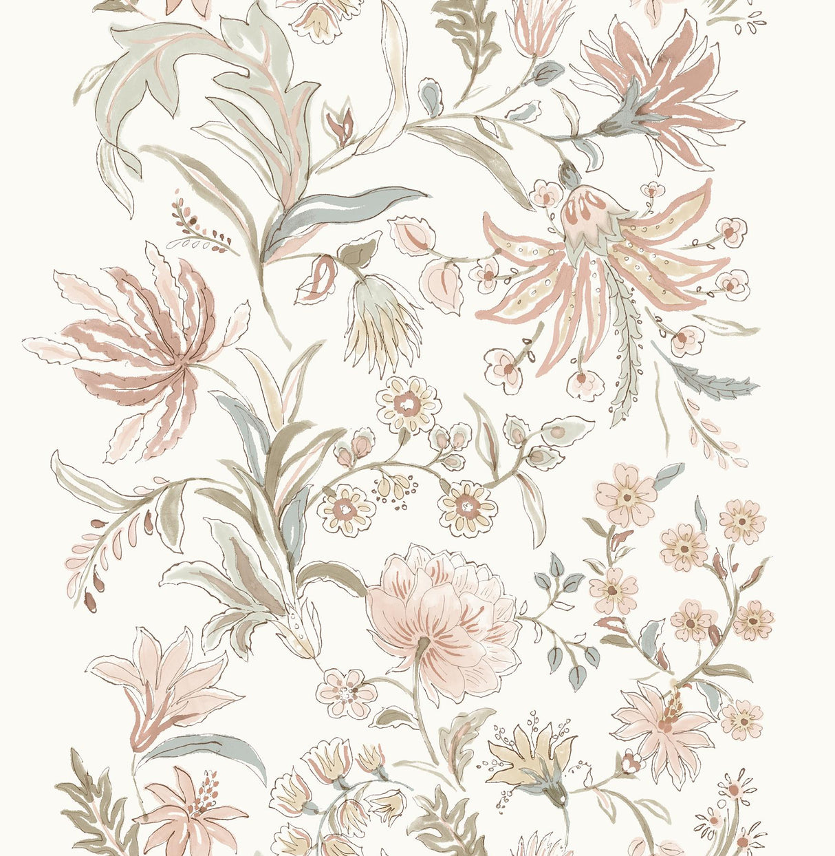 A-Street Prints Haberdashery Teonna Light Pink Wallpaper