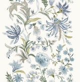A-Street Prints Haberdashery Teonna Blue Wallpaper
