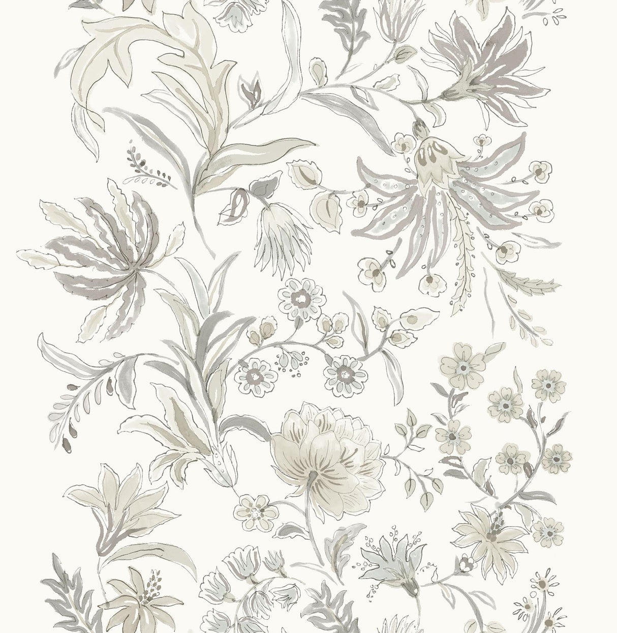 A-Street Prints Haberdashery Teonna Light Grey Wallpaper