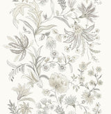 A-Street Prints Haberdashery Teonna Light Grey Wallpaper