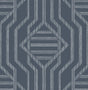 A-Street Prints Haberdashery Essex Navy Wallpaper