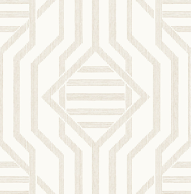 A-Street Prints Haberdashery Essex Wheat Wallpaper