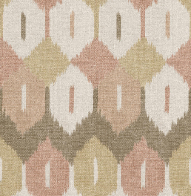 A-Street Prints Haberdashery Abilene Apricot Wallpaper