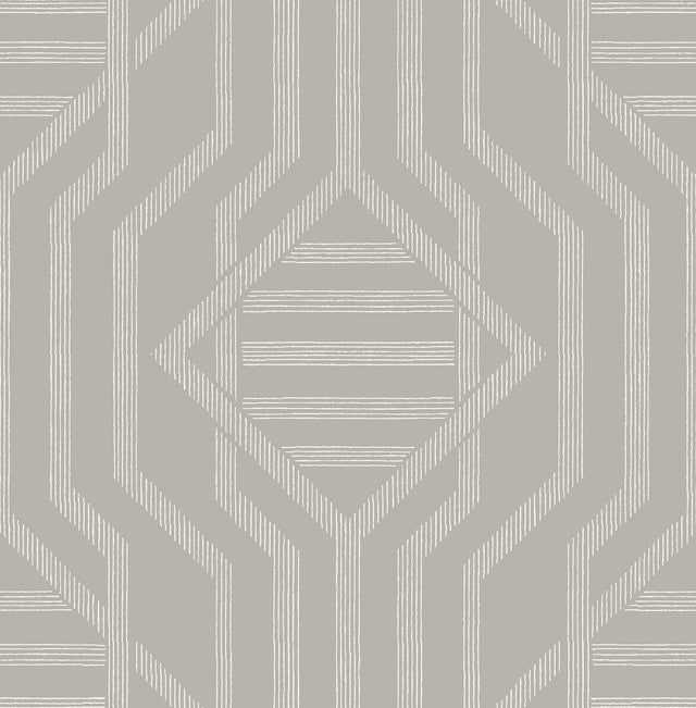 A-Street Prints Haberdashery Essex Light Grey Wallpaper