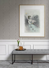 A-Street Prints Haberdashery Essex Light Grey Wallpaper