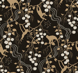 A-Street Prints Haberdashery Linden Black Wallpaper