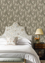A-Street Prints Haberdashery Linden Stone Wallpaper