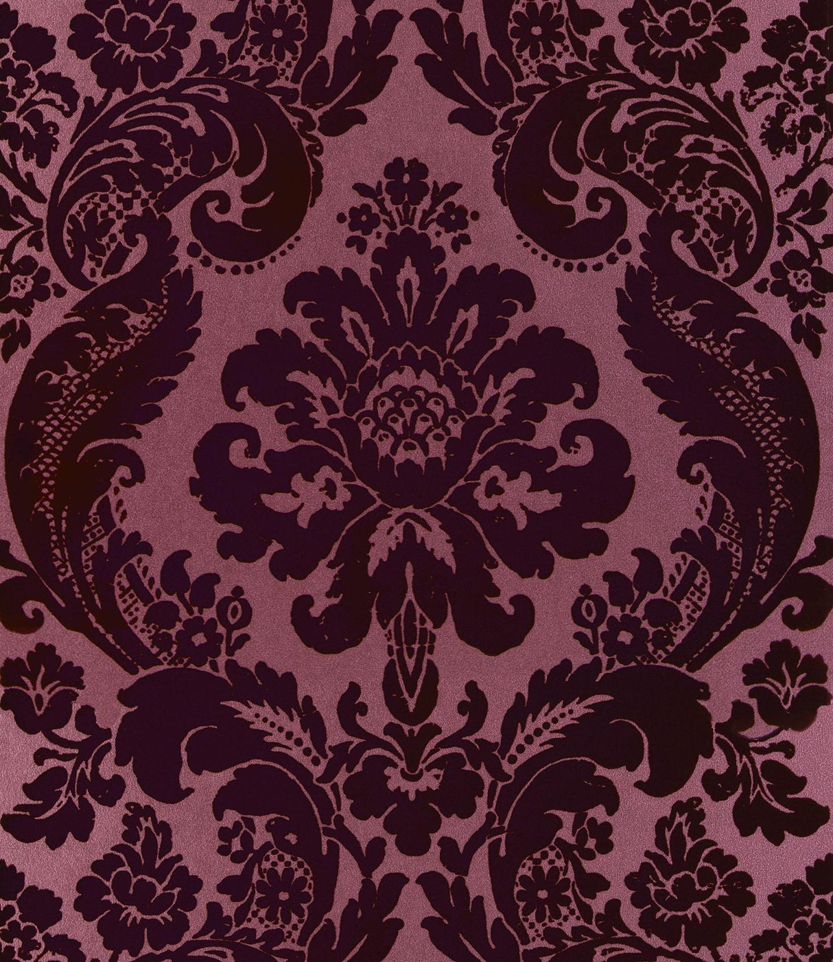 A-Street Prints Haberdashery Shadow Merlot Wallpaper