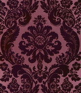 A-Street Prints Haberdashery Shadow Merlot Wallpaper