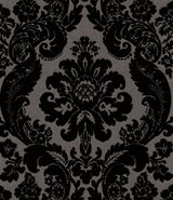 A-Street Prints Haberdashery Shadow Black Wallpaper