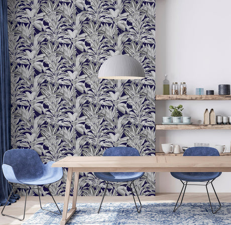 Brewster Home Fashions Arthouse Arthouse Alice Navy Wallpaper