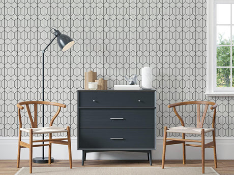 Brewster Home Fashions Arthouse Arthouse Orson White Wallpaper