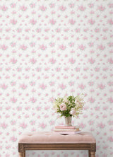 A-Street Prints LoveShackFancy Padasena Ikat Breezy Pastel Wallpaper