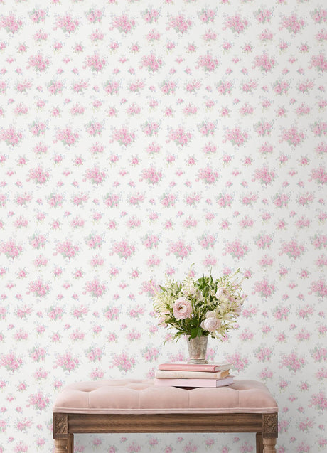 A-Street Prints LoveShackFancy Padasena Ikat Breezy Pastel Wallpaper