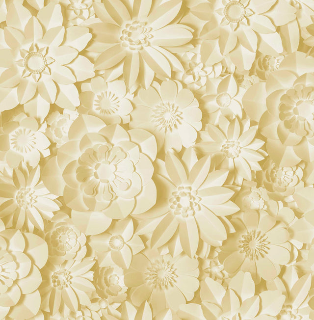 Brewster Home Fashions Fine Decor Medley Dacre Yellow Wallpaper